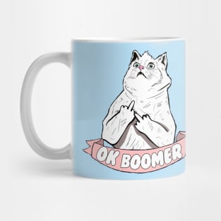 OK Boomer Cat Meme Mug